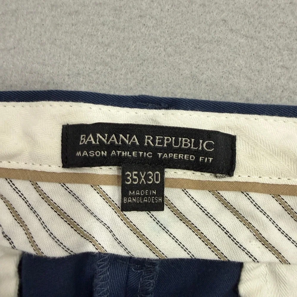 Banana Republic Pants 35x30 (Fit 35x26) Mason Athletic Tapered Fit Chino Stretch
